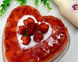 Foto langkah ke 9 dari resep Pudding strawberry lychee.