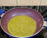 A picture of step 5 of BASIL PANEER (No onion no garlic).