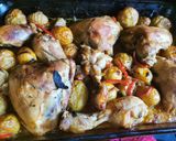 Foto del paso 3 de la receta: Pollo con papas con salsa BBQ