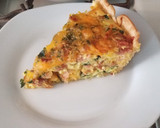 A picture of step 5 of Spinach Quiche.