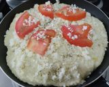 Foto del paso 6 de la receta: "tarta"🥧 con masa de yuca🥔🍠 y relleno de vegetales🥙🥗🥘