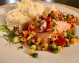A picture of step 6 of Oven Roasted Salmon with Refreshing Summer Salad.