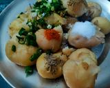 A picture of step 1 of Potato tikki.