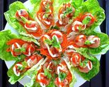 รูปขั้นตอนการทำที่ 10 ของ มีทบอลห่อผัก meatball baby romaine lettuce