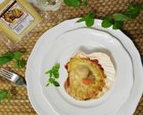 A picture of step 10 of Scallops with Manchego Cheese and Lemon, Olive Oil & Truffle Gelée.