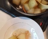 Foto langkah ke 5 dari resep Labu siram Jamur Enoki.