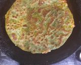 A picture of step 4 of Palak Paneer Paratha.