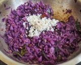 A picture of step 8 of Purple Cabbage Porial.