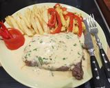 Foto langkah ke 5 dari resep Steak sirloin sauce creamy 🥰👍.