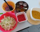 A picture of step 1 of Patta gobhi chana dal.