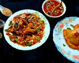 A picture of step 6 of Chhola Samosa Chaat.