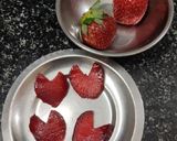 A picture of step 2 of Strawberry Relish with Strawberry Hearts.