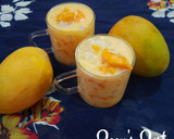 A picture of step 5 of Alphonso Mango Bango with Nata de Coco.