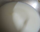 A picture of step 6 of Kulfi flavoured tres letches cake.