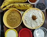 A picture of step 1 of Wheat Banana Jaggery Muffins.