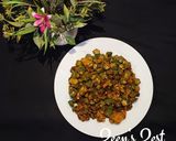 A picture of step 4 of Tawa Bhindi Aloo.