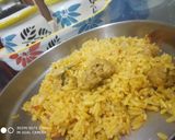 A picture of step 5 of Soya bean biryani.