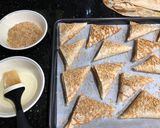 A picture of step 4 of Chicken Shawarma Triangles 🍗.