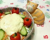 A picture of step 6 of Easy Fresh Vegetable Salad with Mayo Cheese Sauce.