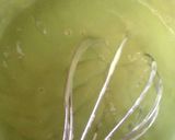 A picture of step 8 of Sponge cake with pandan coconut pastry cream (Fuji mountain sponge cake).