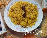 A picture of step 4 of Masala Khichdi with Lakadong Turmeric.