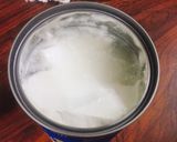 Hình bước làm 1 của món Kem dừa matcha