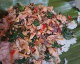 Foto langkah ke 4 dari resep Nasi bakar tuna.