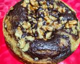 A picture of step 9 of Walnut marble cake.