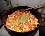 Foto del paso 11 de la receta: Pollo con panceta en cubos (al disco)