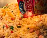 Gambar langkah 3 resipi Nasi Goreng.