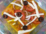 Bread and daal instant piza