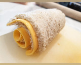 Sajtos roló bacon-be göngyölve recept fázis 2 fotója