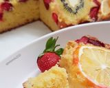Foto langkah ke 5 dari resep Fruit Pasrty Cake.