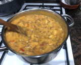 Foto del paso 4 de la receta: Crema de lentejas con crujiente de jamón y huevo de codorniz en lékué