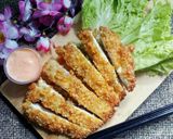 Foto langkah ke 6 dari resep Chicken Katsu with Spicy Mayo.