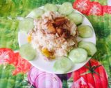 Hình bước làm 6 của món Cơm nếp, bí, khoai