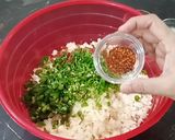 A picture of step 3 of Bread Seekh Kebab.