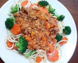 Foto langkah ke 8 dari resep Spaghetti Bolognese Mix Vege (Pasta Bumil).