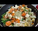 A picture of step 2 of Mixed Vegetables dry Sabzi.