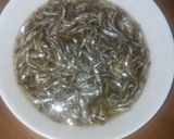 A picture of step 1 of Wet fried omena #kisumuboys.