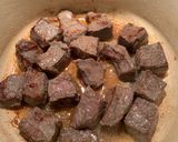 A picture of step 3 of Boeuf Bourguignon (Beef Burgundy Stew).