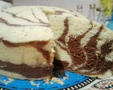 Foto langkah ke 10 dari resep Bolu Zebra Kukus (Zebra Steam Cake).