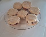 Foto del paso 17 de la receta: Alfajores de chocolate blanco rellenos con dulce de membrillo