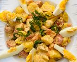 A picture of step 2 of Buffalo potatoes salad.