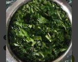 A picture of step 1 of Sarson Ka Saag.