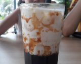 Hình bước làm 7 của món Sữa tươi trân châu đường đen😋😋😋