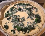 Une image de l'étape 3 de Quiche épinard crème fraîche.