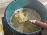 Macarrones con queso y espinaca
