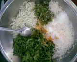 A picture of step 1 of Lauki Spinach Muthiya.