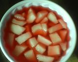 A picture of step 4 of My strawberry an sweet Mellon.